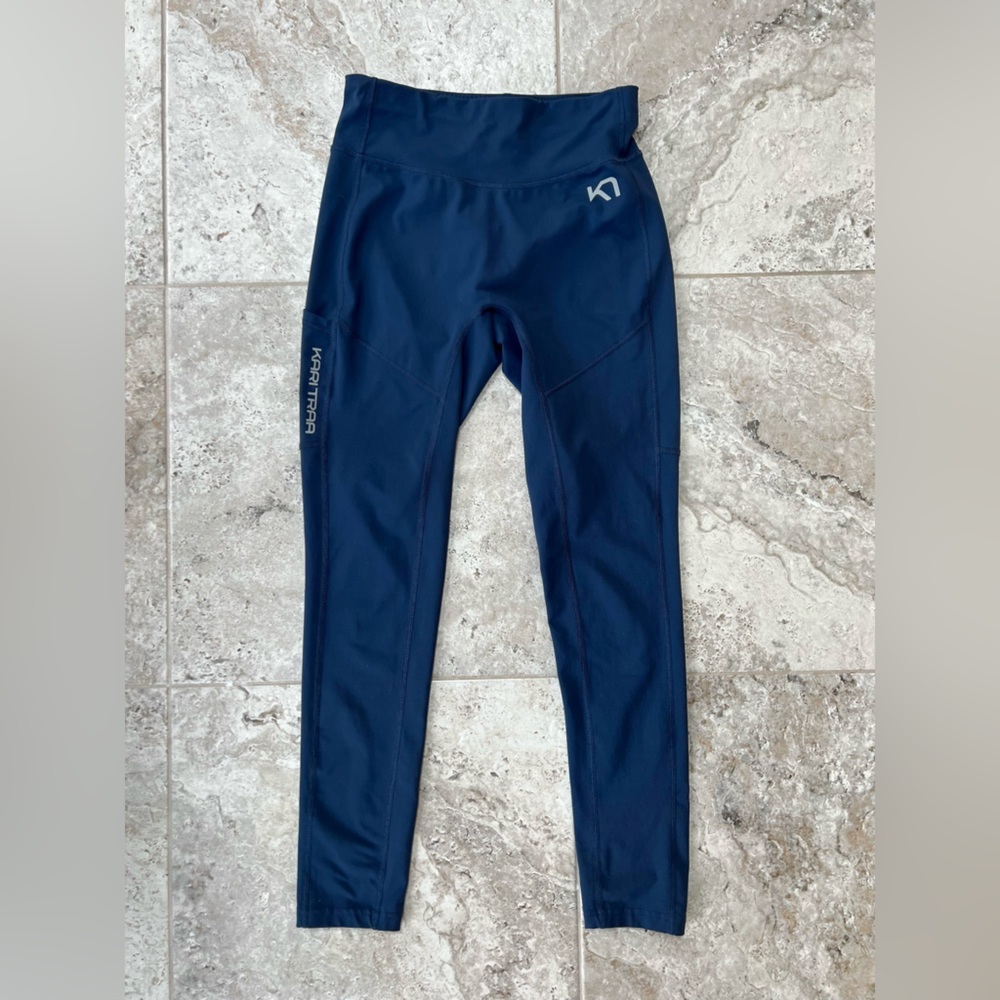 Kari Traa Tirill Hybrid Tight Weather Protection Leggings, Royal Navy Blue, M